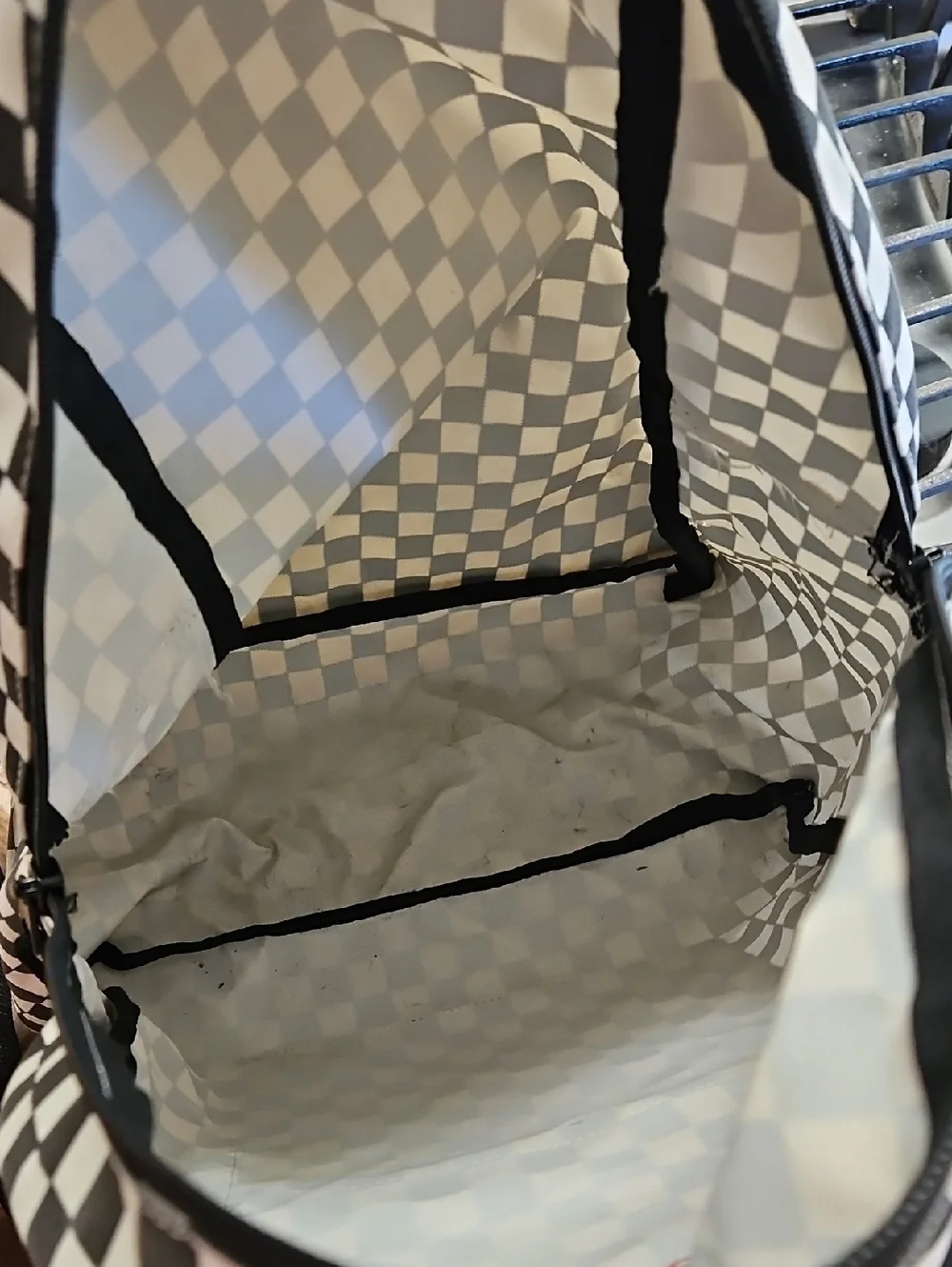 Dickies Black & White checkered backpack